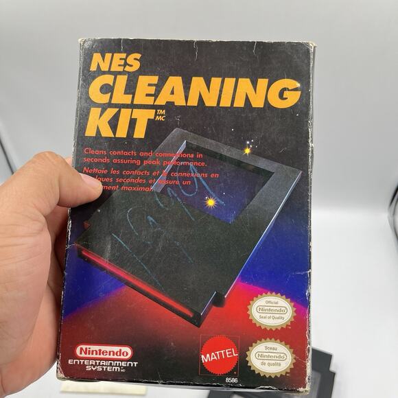 Nintendo Official NES Cleaning Kit Cleaning Cartridge w/ Box, Kit & Manual CIB - Picture 4 of 12